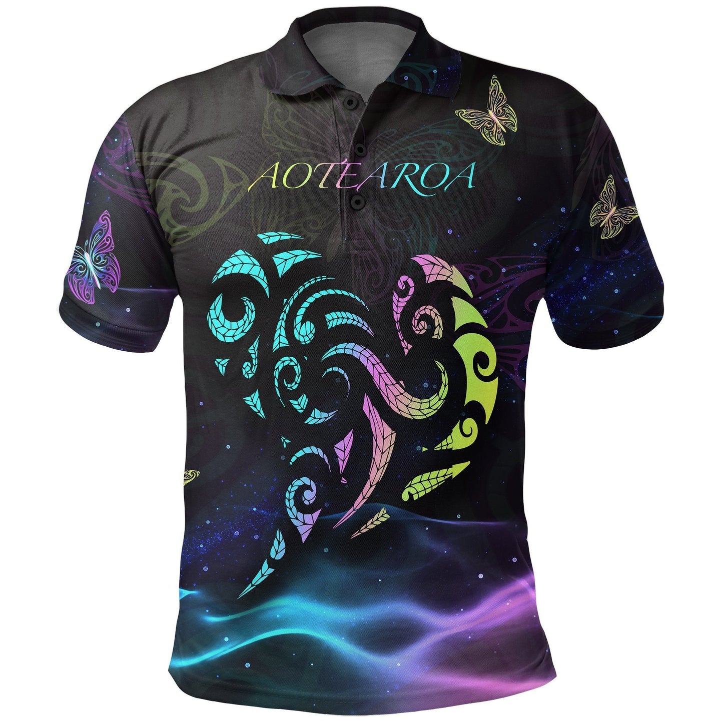 Maori Tattoo New Zealand Polo Shirt, Light Maori Golf Shirts