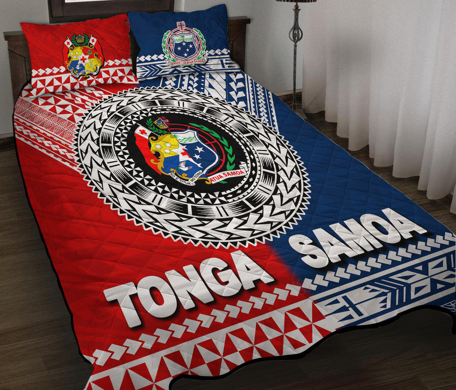 Tonga And Samoa TokoUso Polynesian Quilt Bed Set