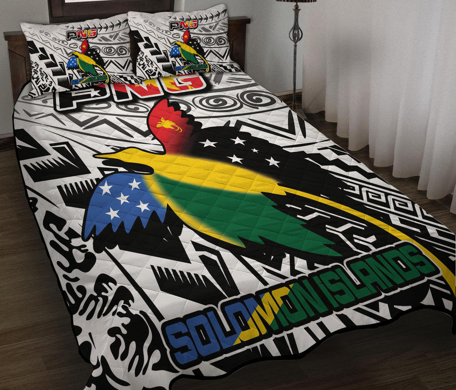 Papua New Guinea And Solomon Islands Quilt Bed Set