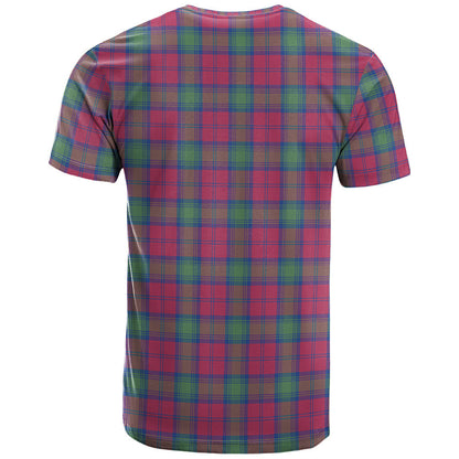 Printivon Lindsay Ancient Clan DNA In Me Tartan Crest T Shirt