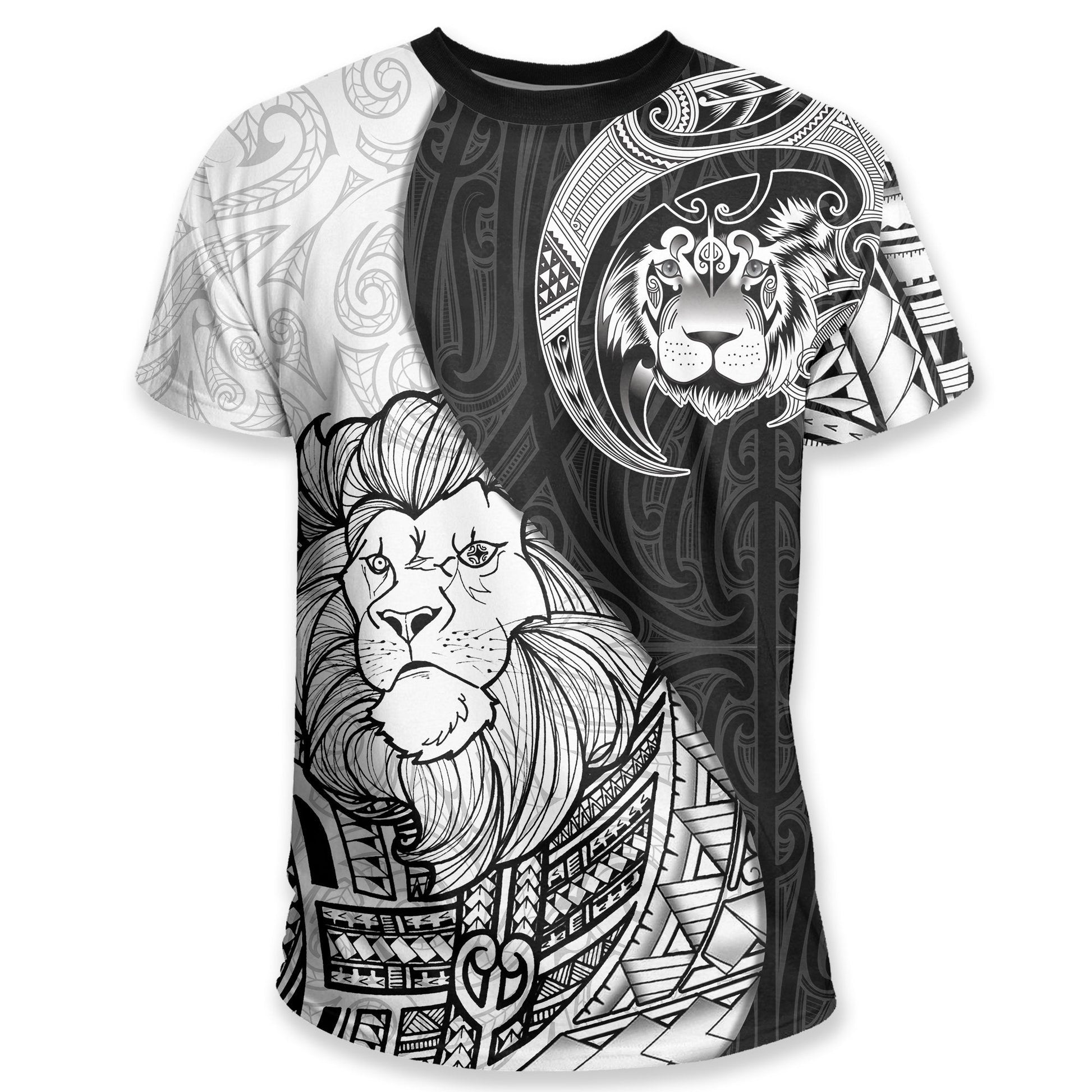 Lion Maori Tattoo T Shirt