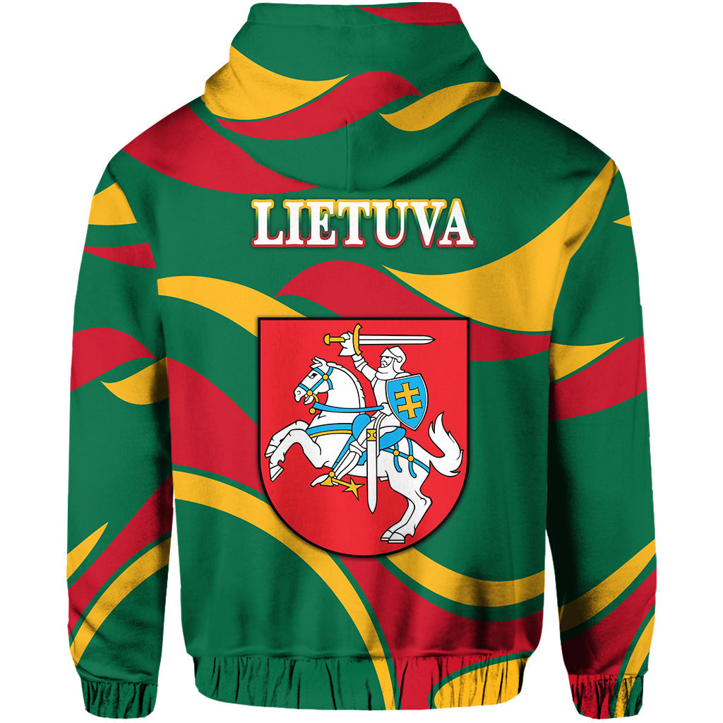 Lithuania Hoodie Coat Of Arms Lietuva Sporty Style