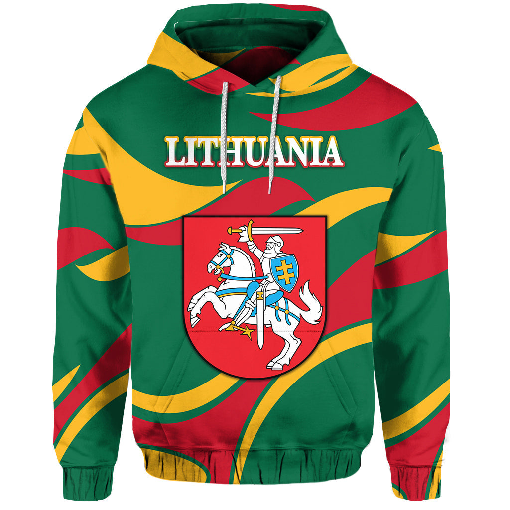 Custom Lithuania Hoodie Coat Of Arms Lietuva Sporty Style