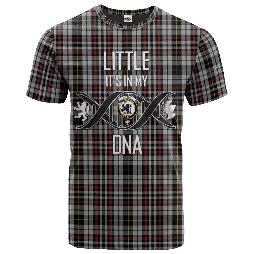 Printivon Little Arisaid Clan DNA In Me Tartan Crest T Shirt