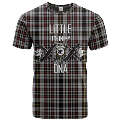 Printivon Little Arisaid Clan DNA In Me Tartan Crest T Shirt