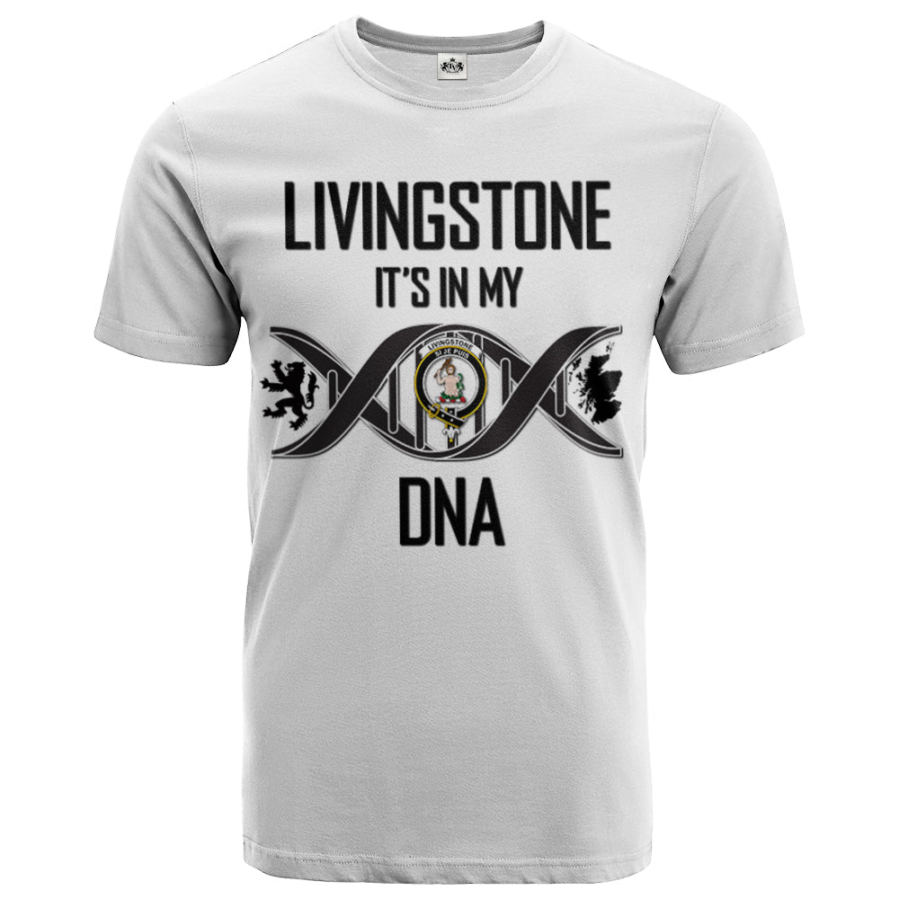 Printivon Livingstone Clan DNA In Me Crest T Shirt