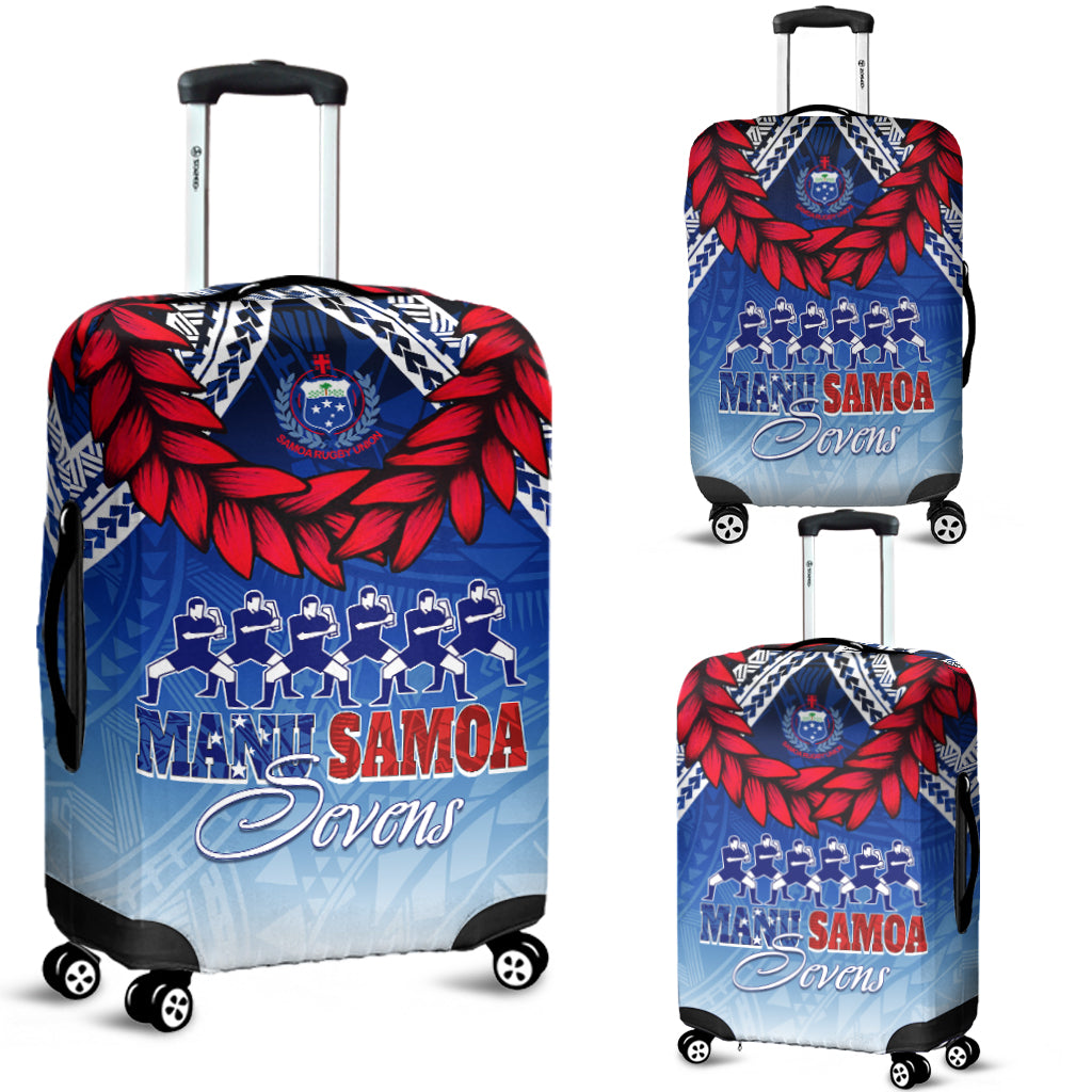 Samoa Sevens Luggage Cover Manu Siva Tau With Ula Fala