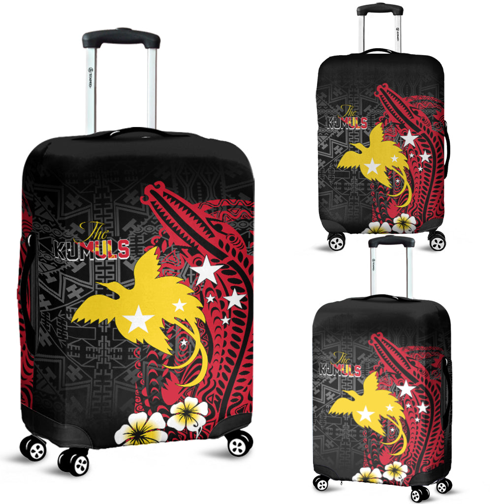 Papua New Guinea Independence Luggage Cover PNG Kumuls Tribal Crocodile