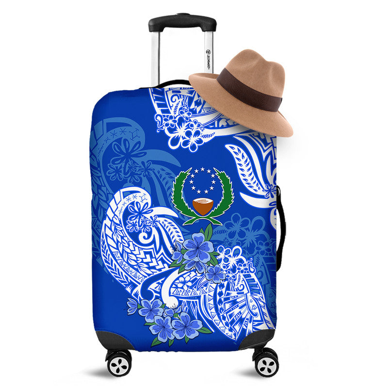 FSM Pohnpei State Luggage Cover Polynesian Floral Tribal