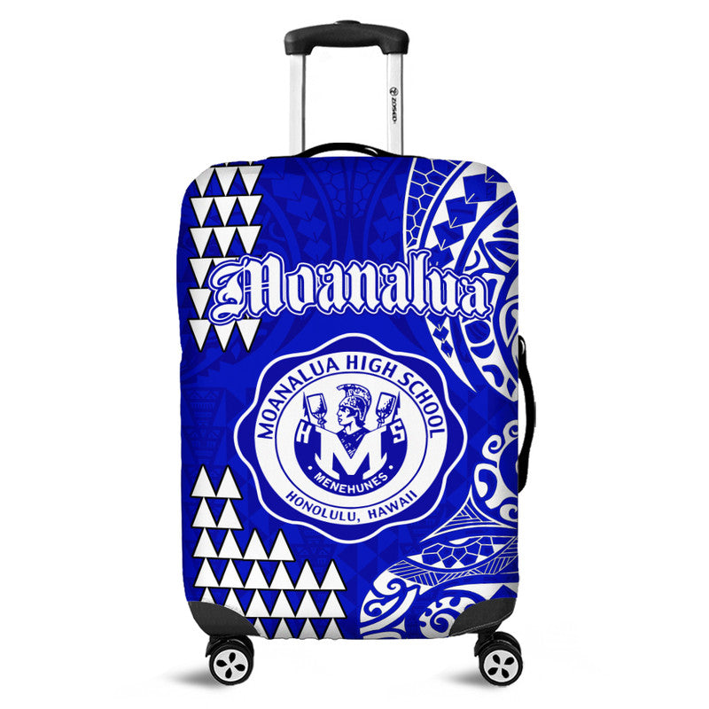 Hawaii Moanalua High School Hawaii Luggage Cover Tribal Kakau