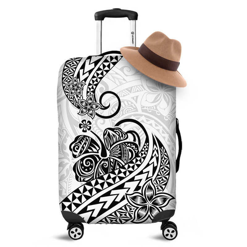 Polynesian Tribal Tattoo Retro Luggage Cover Black Screen Color
