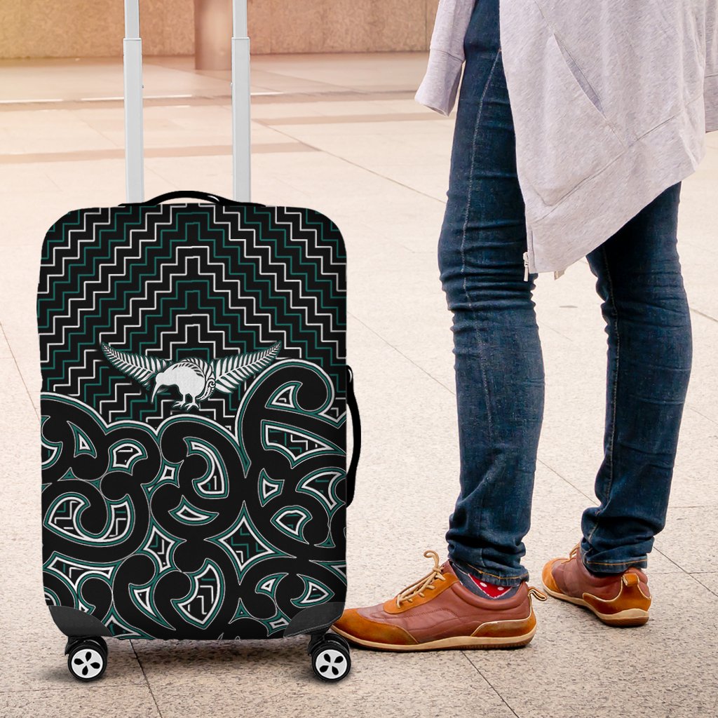New Zealand Luggage Maori Graphic Tee patterns Green