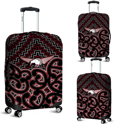 New Zealand Luggage Maori Graphic Tee patterns Red