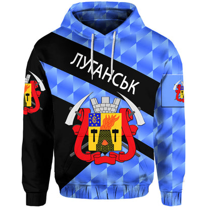 Ukraine Luhansk Hoodie Sporty Style