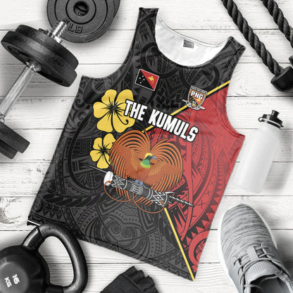 The Kumuls PNG Men Tank Top Papua New Guinea Polynesian Dynamic Style Black