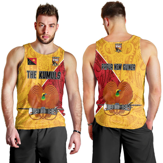 The Kumuls PNG Men Tank Top Papua New Guinea Polynesian Dynamic Style