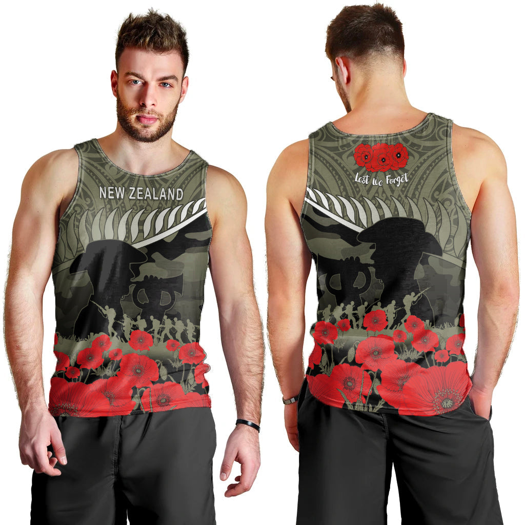 New Zealand ANZAC 2022 Men Tank Maori Camouflage