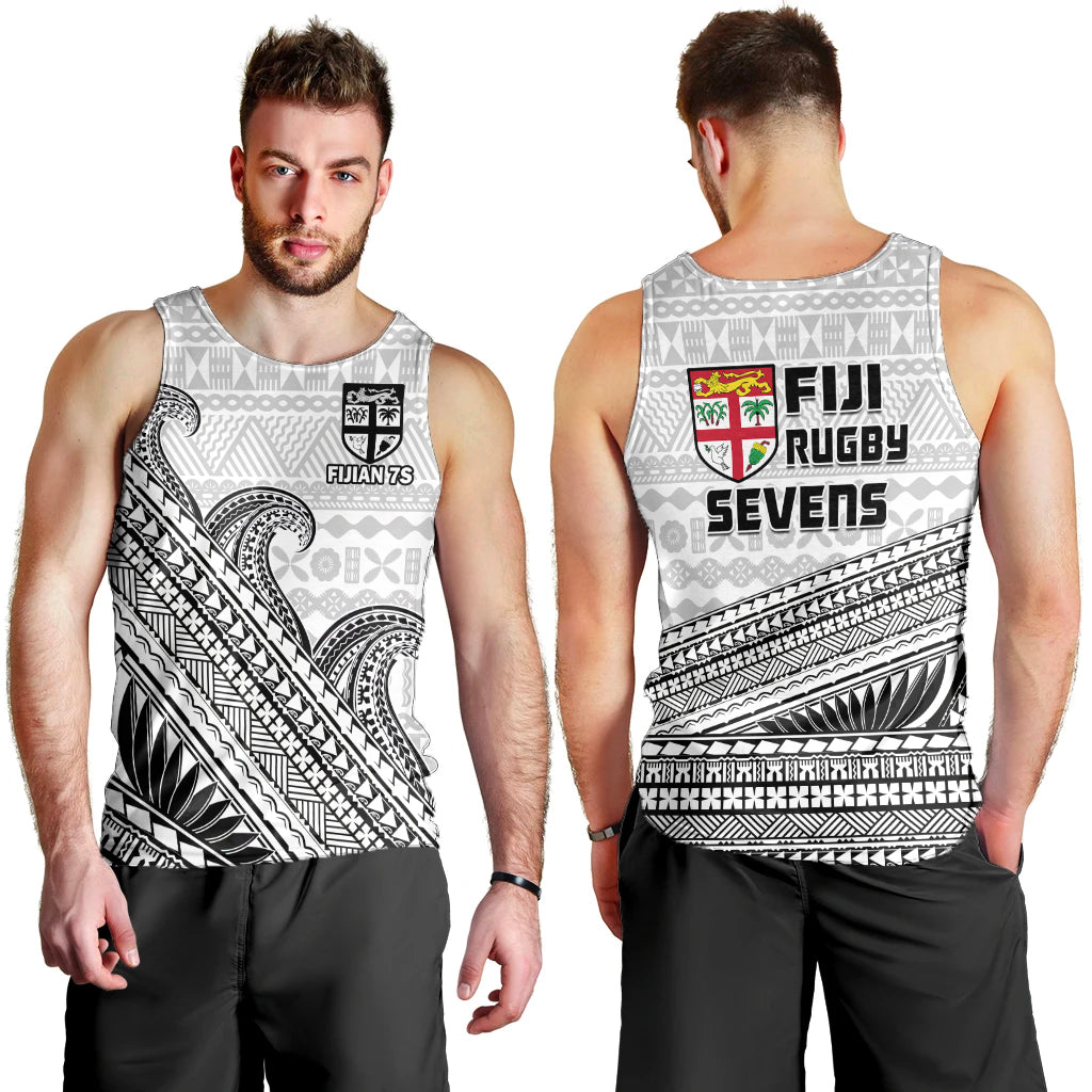 Fiji Sevens Rugby Men Tank Top Fijian 7s Tapa Polynesian Art