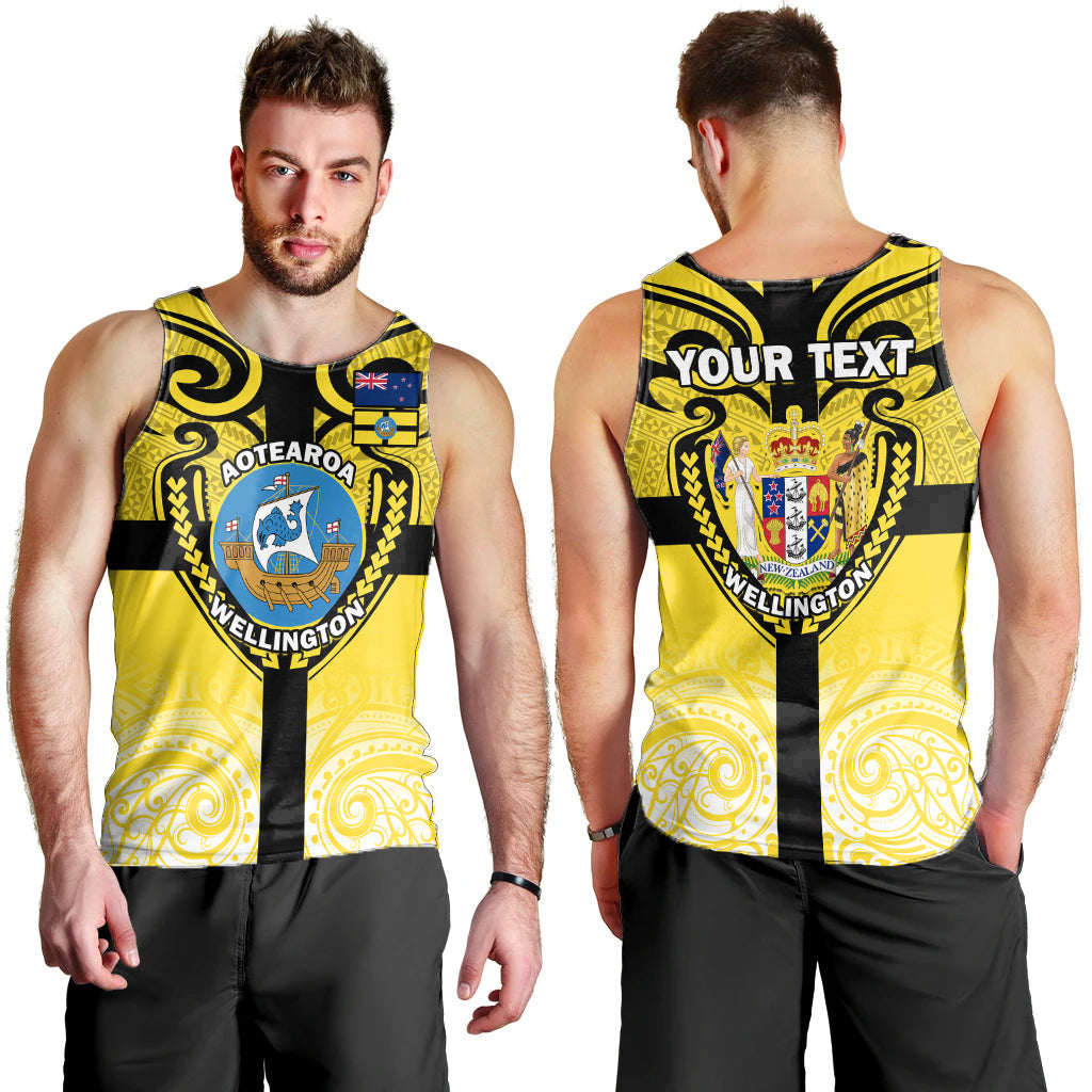 Custom Personalised Wellington Men Tank Top New Zealand Maori Pattern