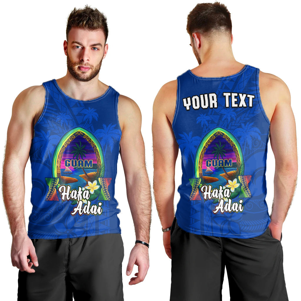 Custom Personalised Guam Men Tank Top Hafa Adai Latte Stone Proud Chamorro