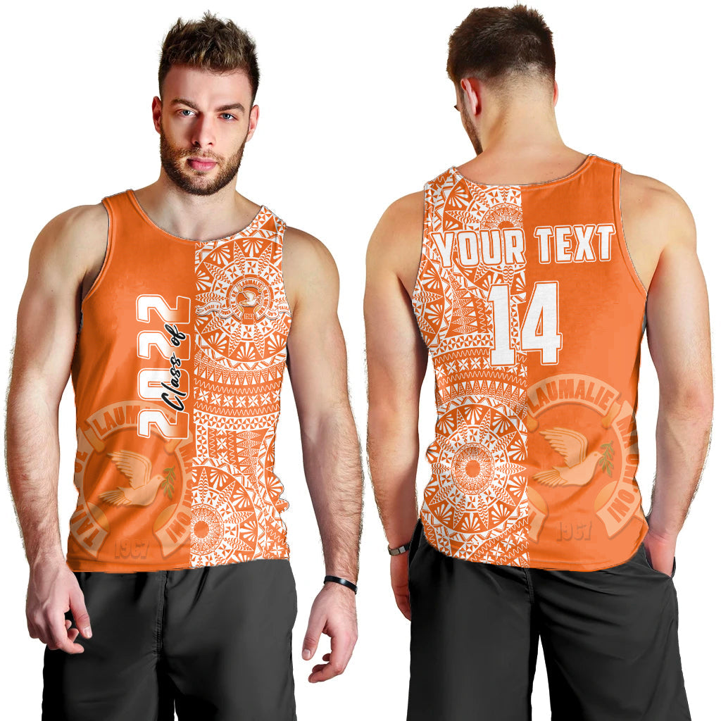 Custom Text And Number Tailulu Tonga College Men Tank Top Class Of Year Tongan Ngatu Pattern