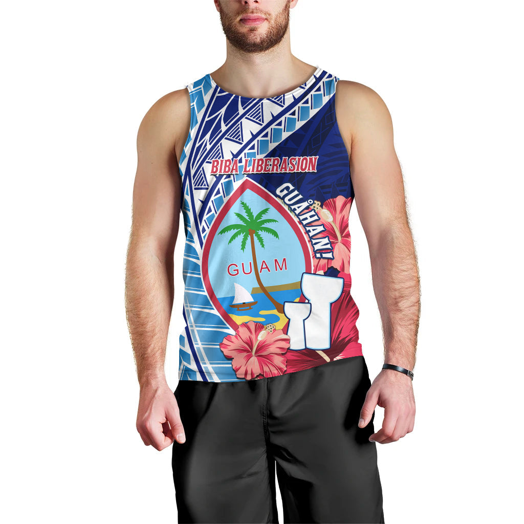 Guam Chamorro Men Tank Top Happy Liberation Day Latte Stone