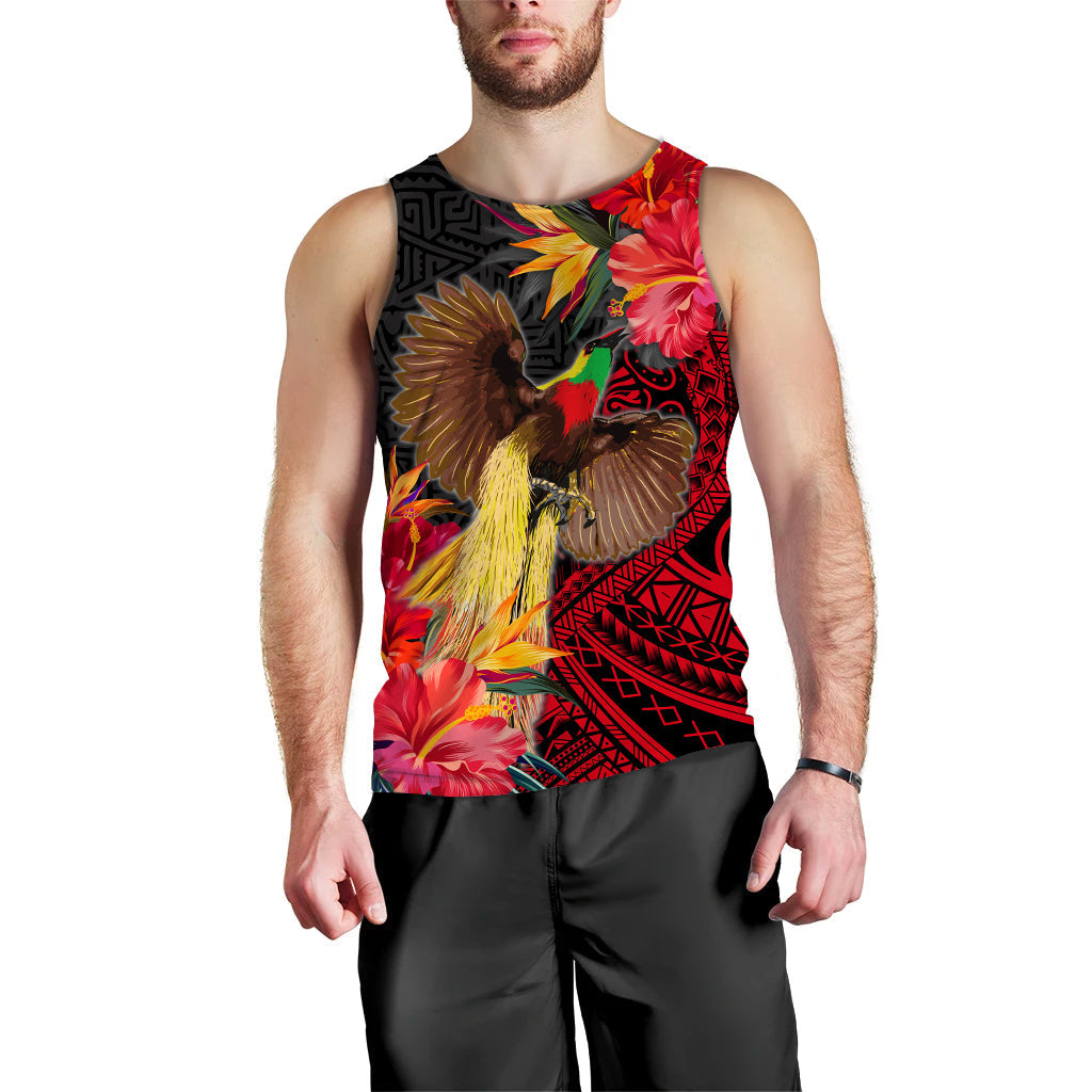 Papua New Guinea Men Tank Top Bird of Paradise