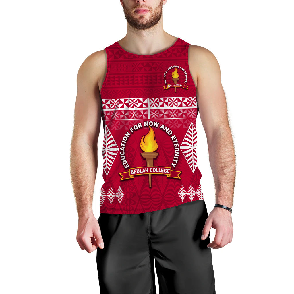 Beulah College Men Tank Top Ngatu Pattern Tonga