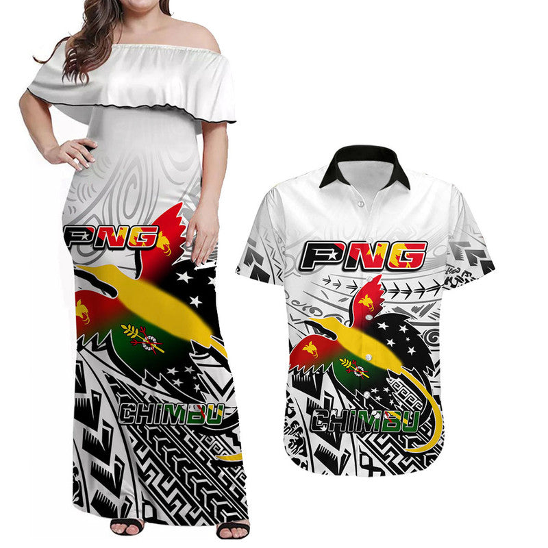 (Custom Personalised) Matching Clothes For Couples Papua New Guinea And Chimbu Province Combo Dress And Shirt