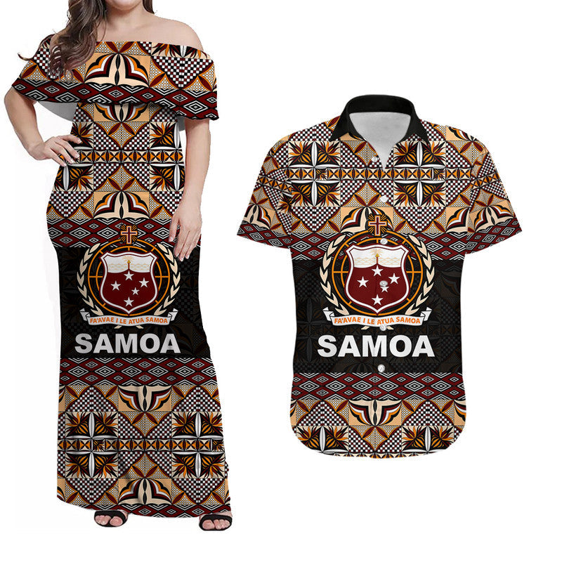 Matching Clothes For Couples Samoa Combo Dress And Shirt Siapo Patterns