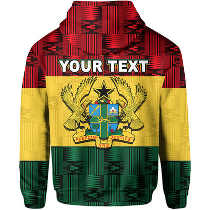 Custom Ghana Flag Mix Patterns Hoodie