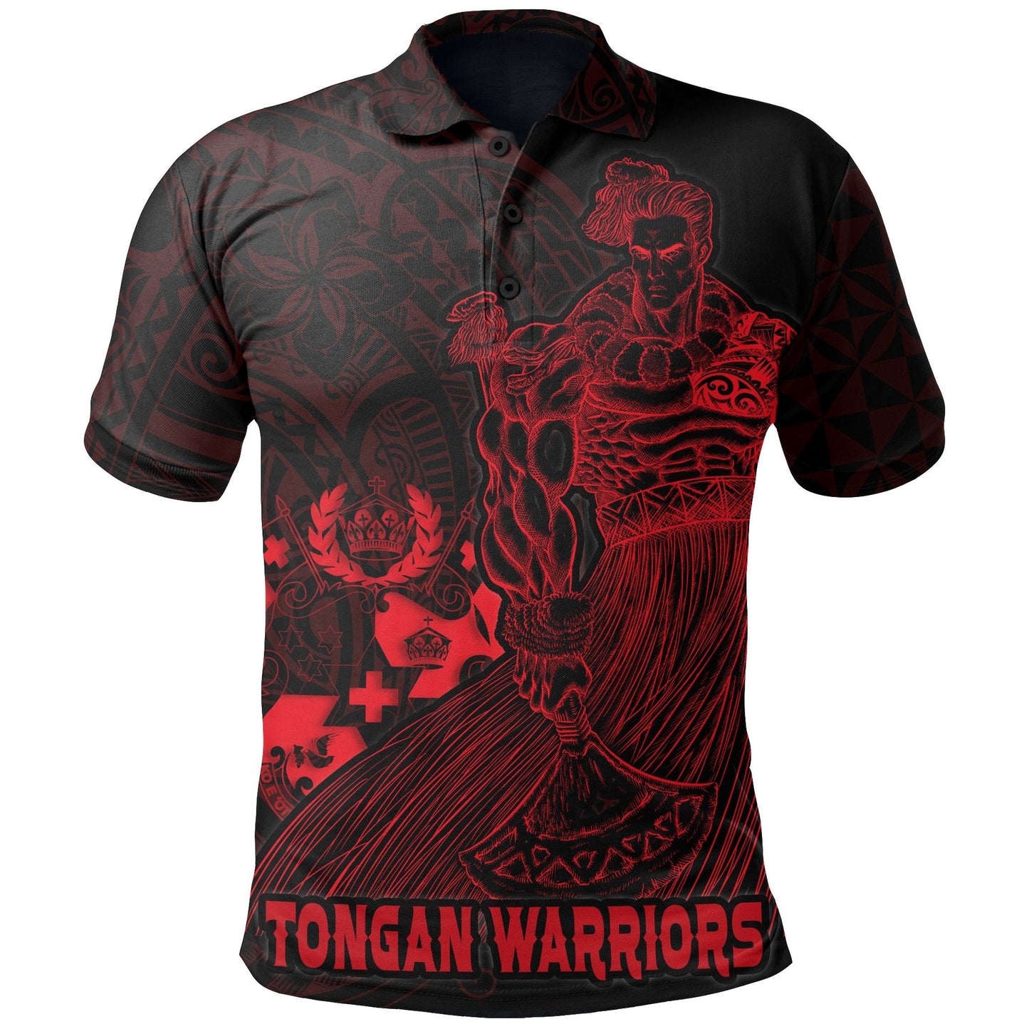 Tonga Polynesian Polo Shirt - Tongan Warriors