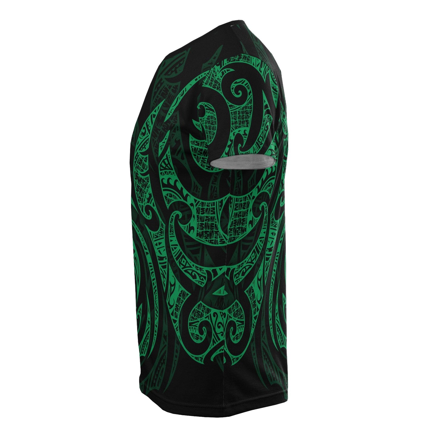 Hawaii All Over T - Shirt - Polynesian Green Turtle Tribal
