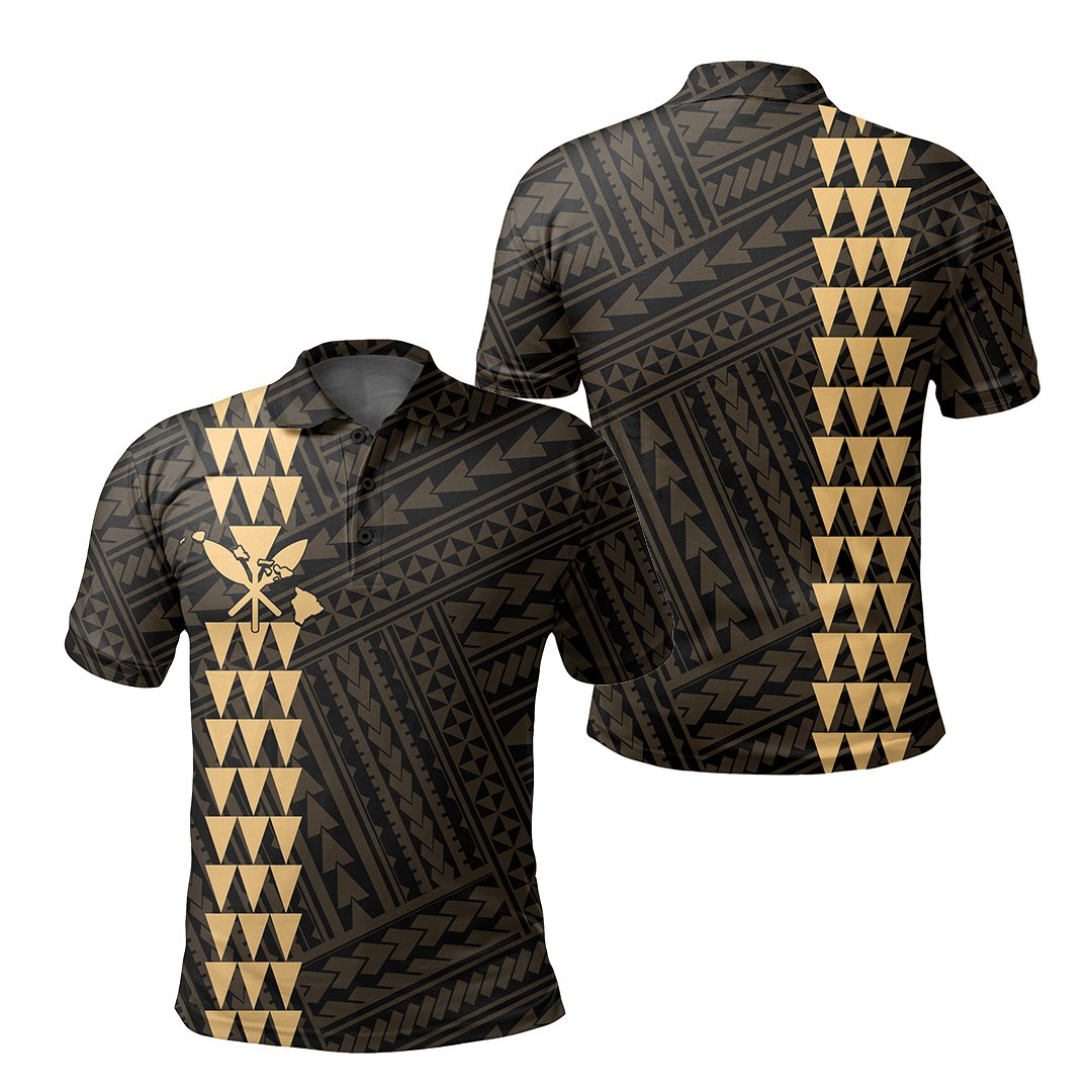 Hawaiian Kakau Polo Shirt Simple Style Full Color