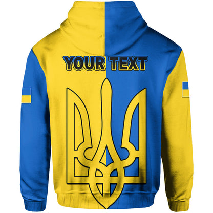 Custom Ukraine Hoodie Stand With Ukraine Flag Style