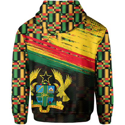 Ghana Hoodie Polygonal