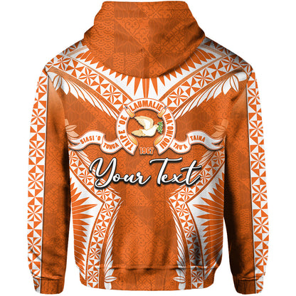 Tailulu College Zip Hoodie Orange Style  All Over Print