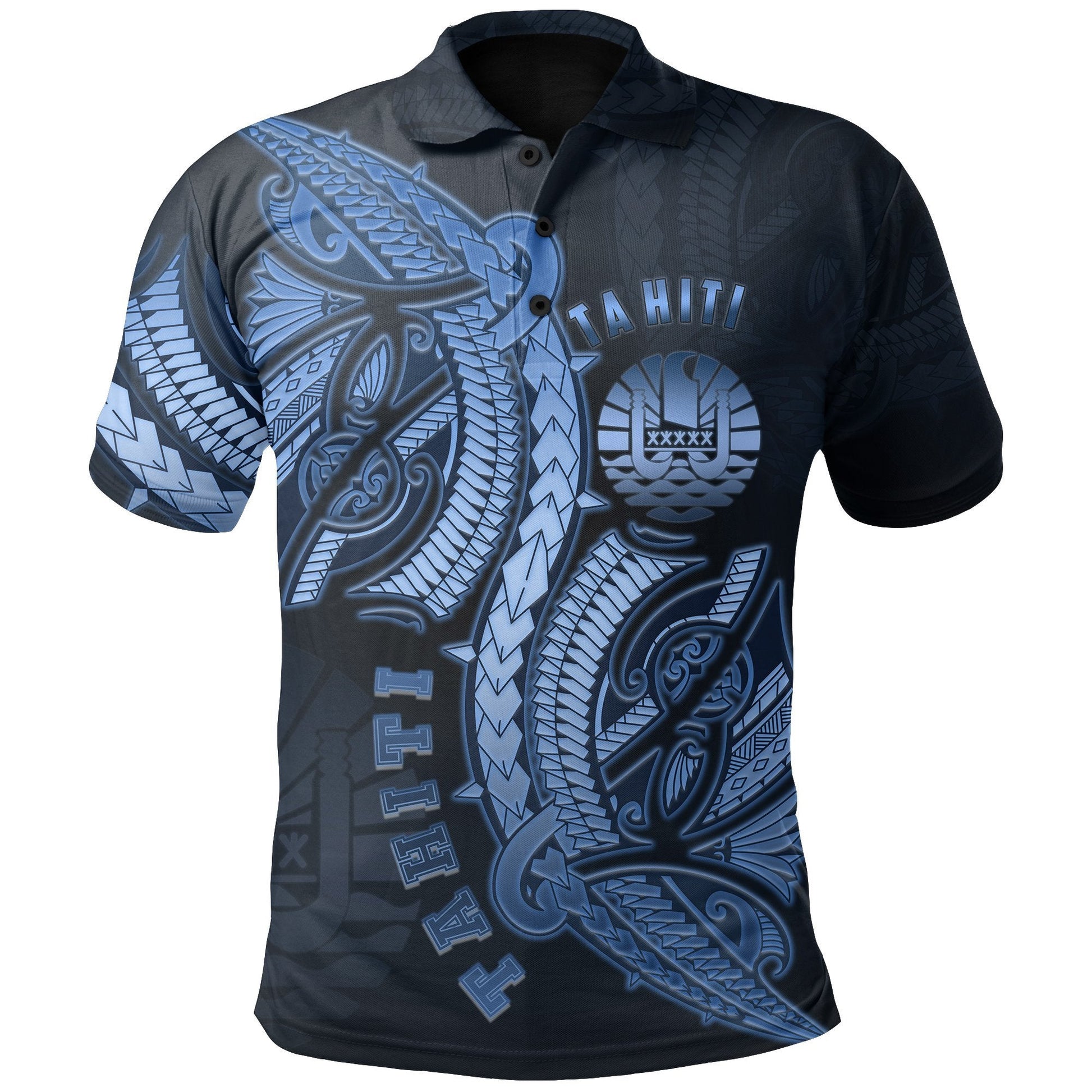 Tahiti Polo Shirt Tahitian Polynesian Coat Of Arms