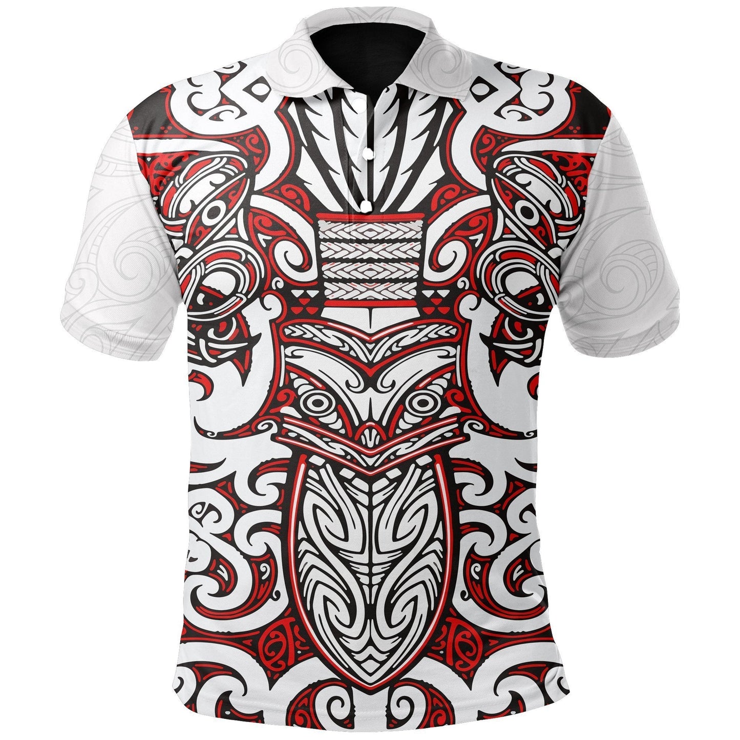 New Zealand Rugby Shirts, Warrior Maori Rugby Polo Shirt