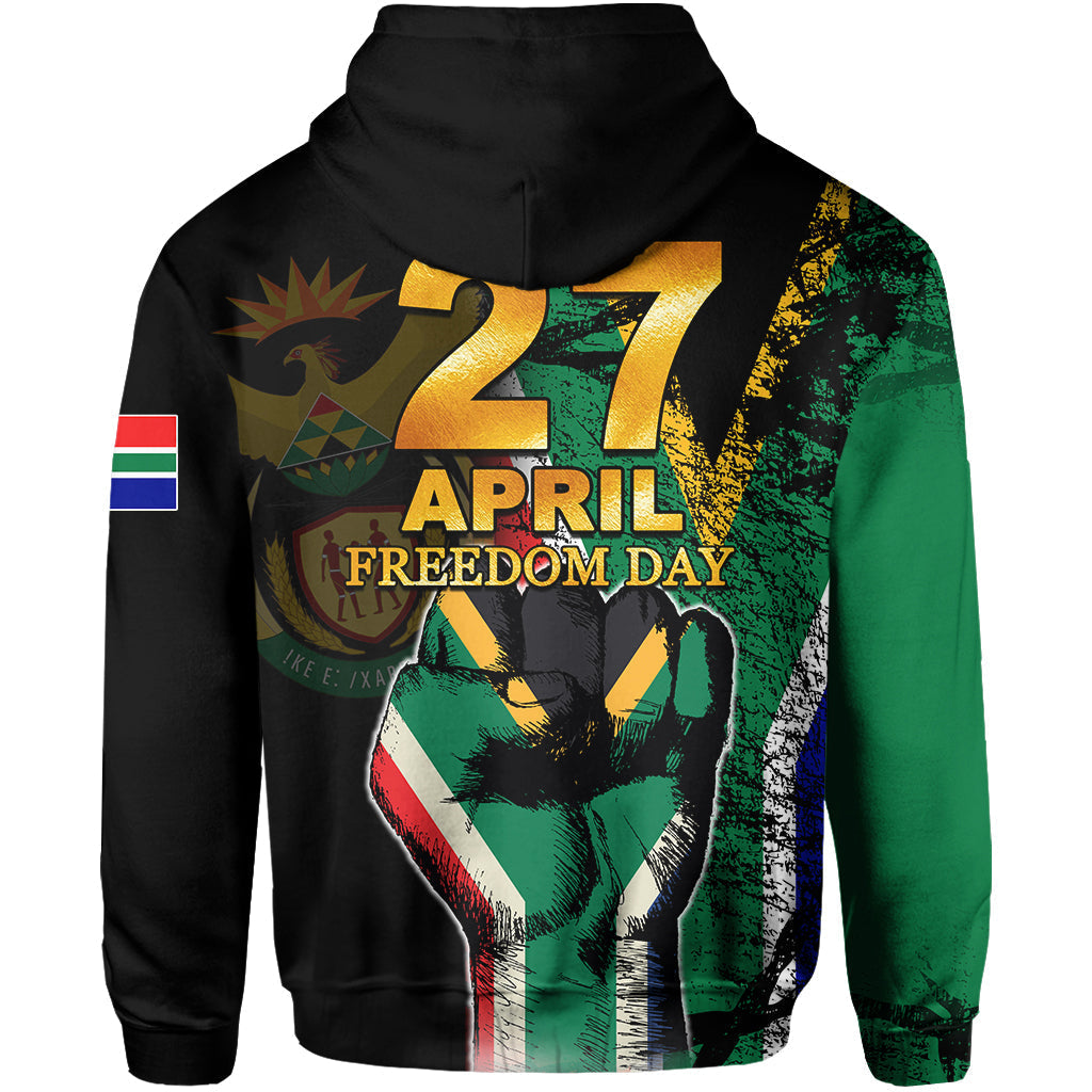 South Africa Freedom Day Hoodie Flag Grunge Style