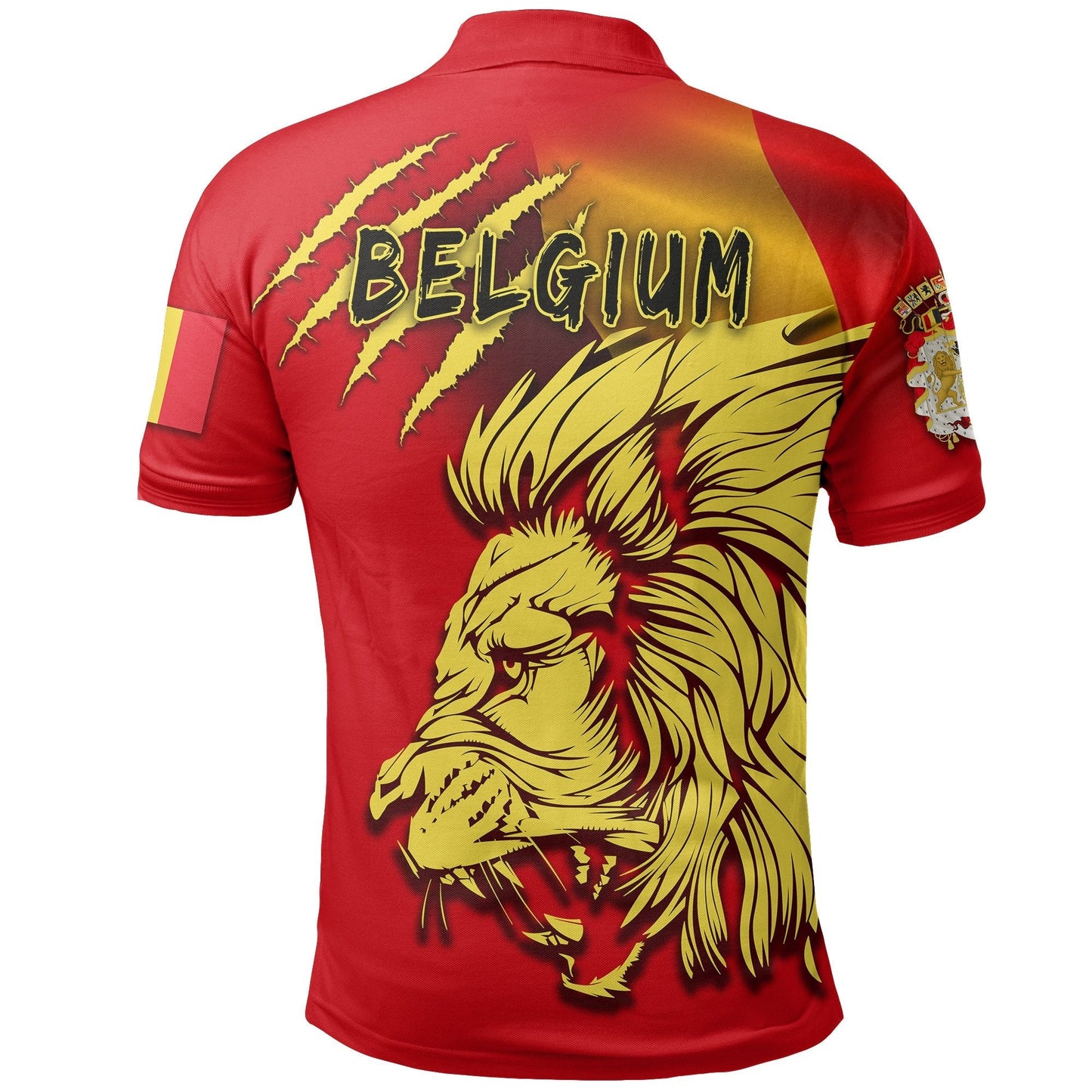 Belgium Polo Shirt Lion, Belgium Shirt Flag