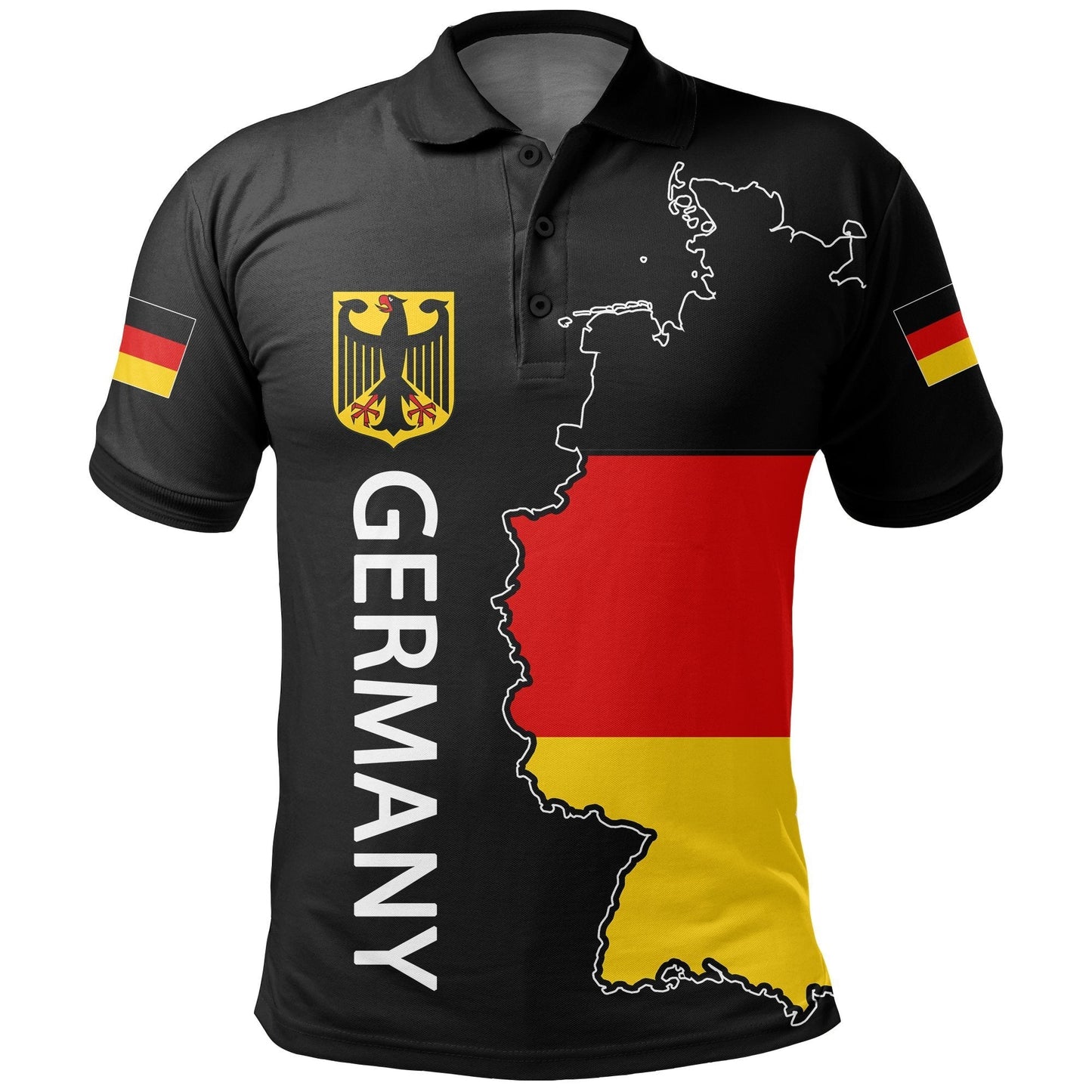 Germany Polo Map Flag