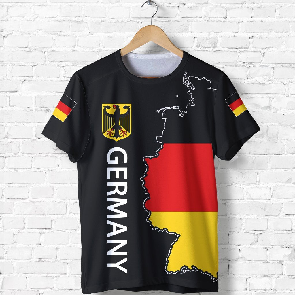 Germany T Shirt Map Flag