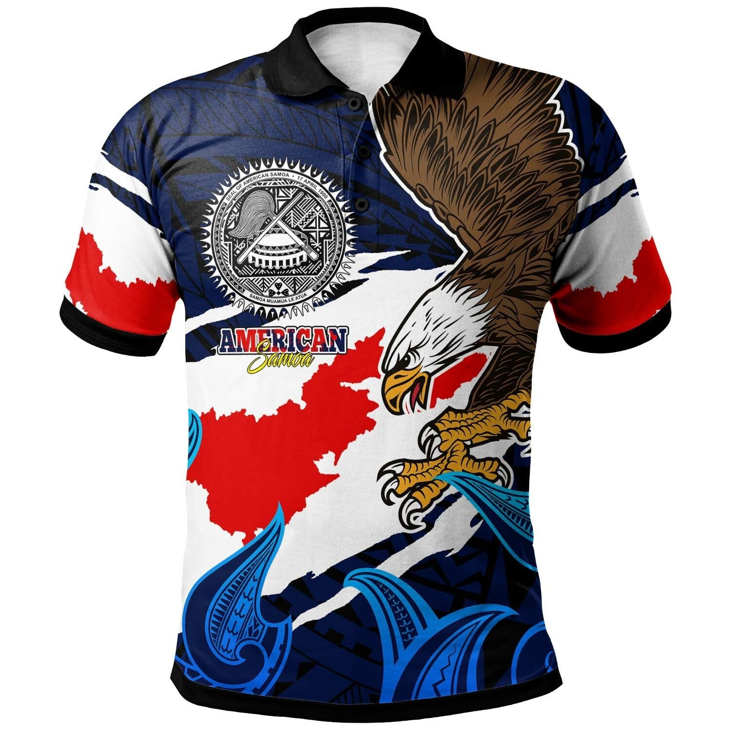 American Samoa Polo Shirt - Happy Independence Day Samoa with Polynesian Culture