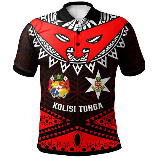 Tonga Polo Shirt - Kolisi Tonga High School with Tonga Patterns Polynesian Culture