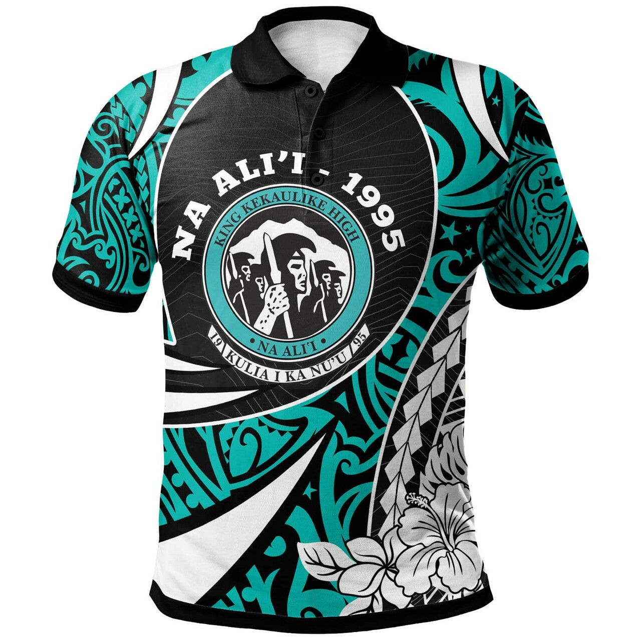 Hawaii Polo Shirt - King Kekaulike High School Polynesian Tribal Pattern