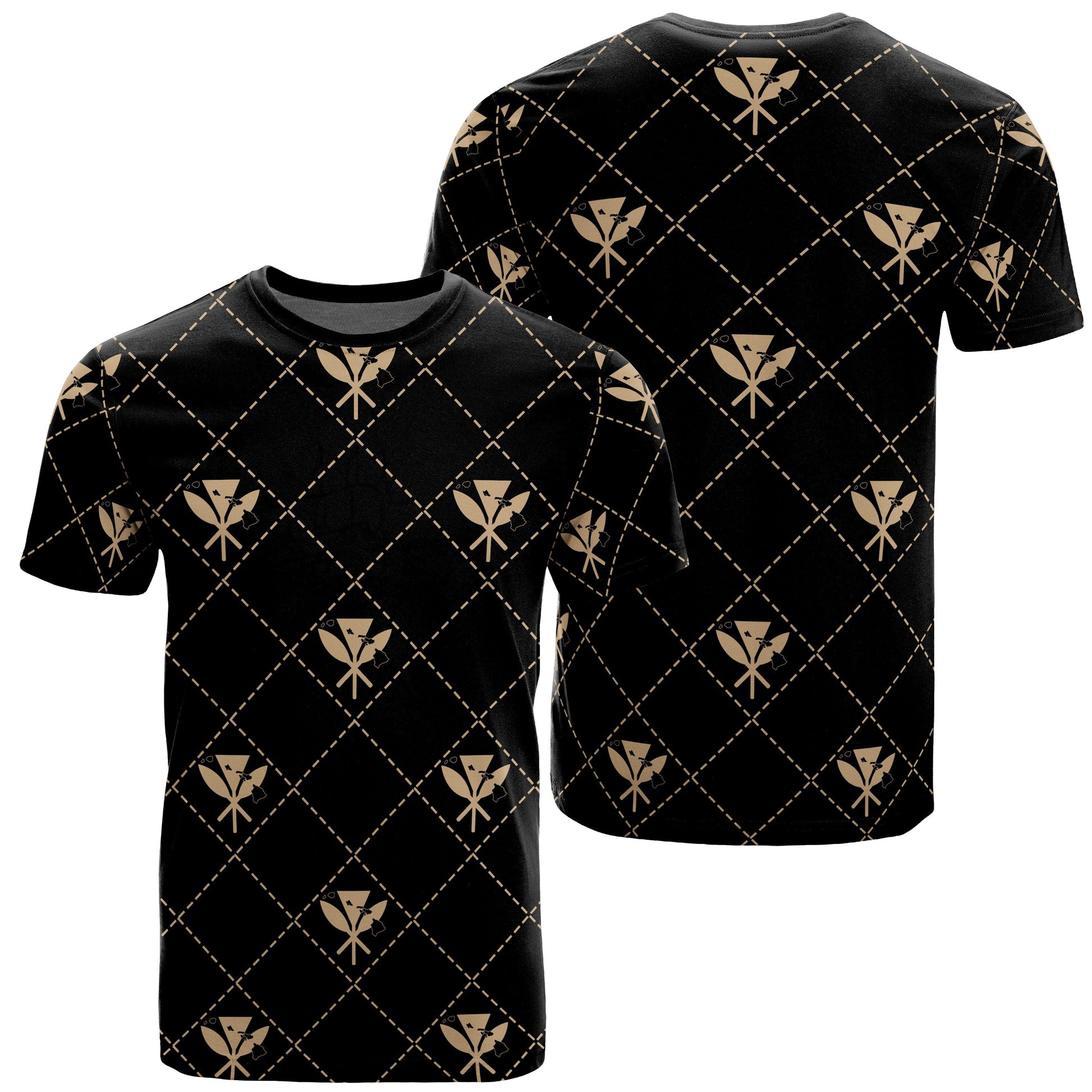 Kanaka Maoli T Shirt Regal Gold AH