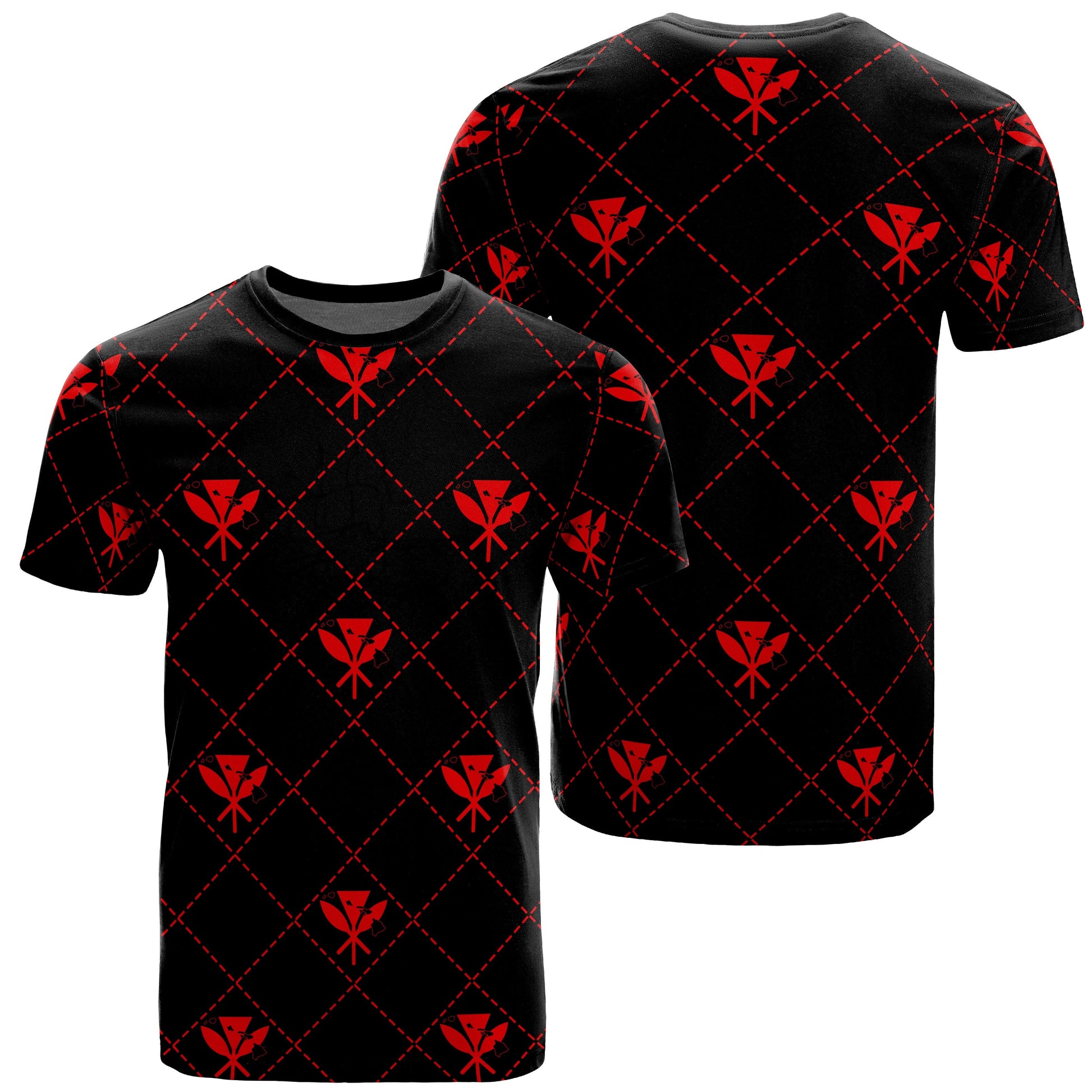 Kanaka Maoli T Shirt Regal Red AH