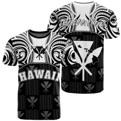 Hawaiian Kanaka T - Shirt Demodern White Ah