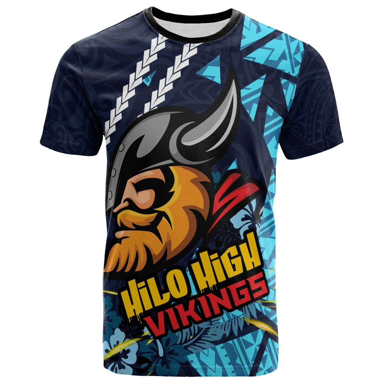 Hawaii Hilo High School Polynesian T-Shirt - Hilo High Vikings Polynesian Pride